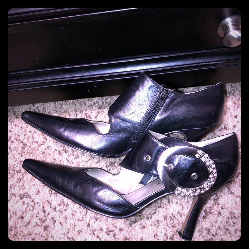 Bellini Rhinestone Buckle Shoes